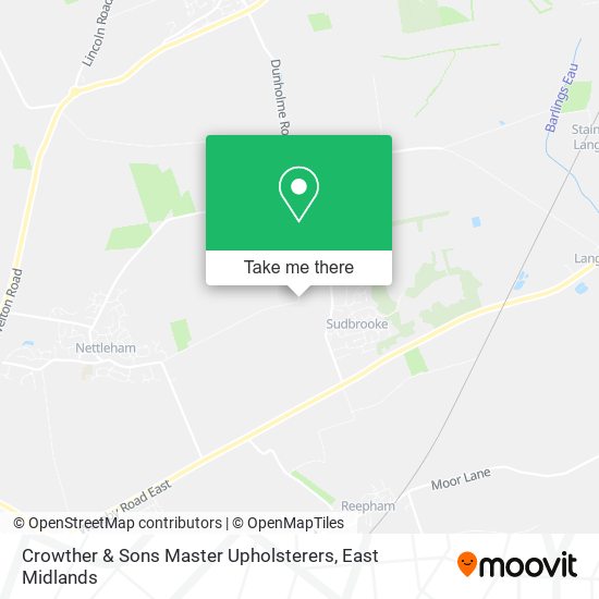 Crowther & Sons Master Upholsterers map