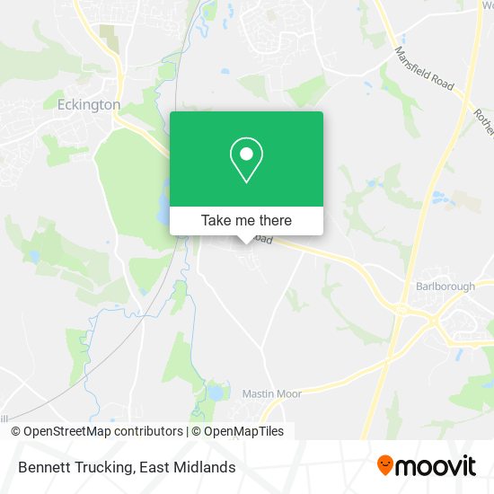 Bennett Trucking map