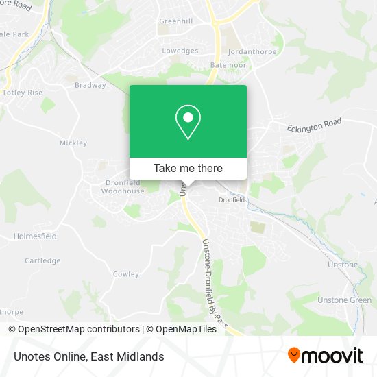 Unotes Online map