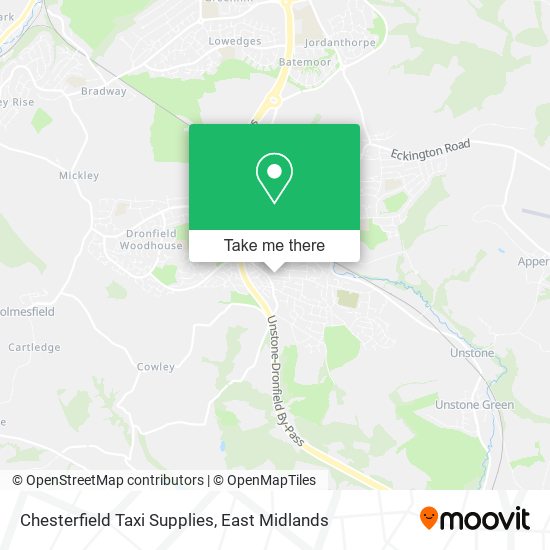 Chesterfield Taxi Supplies map