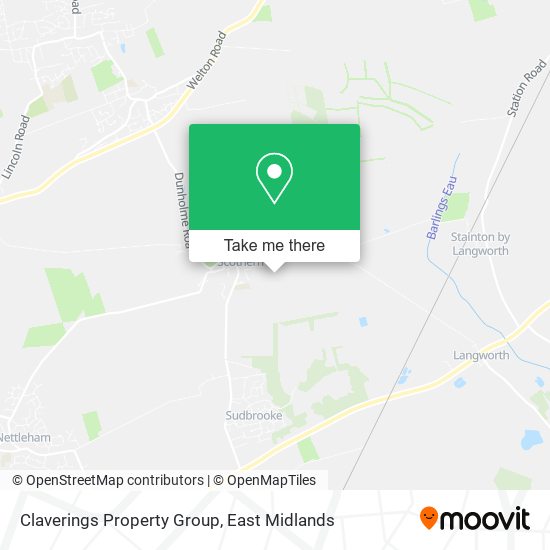 Claverings Property Group map