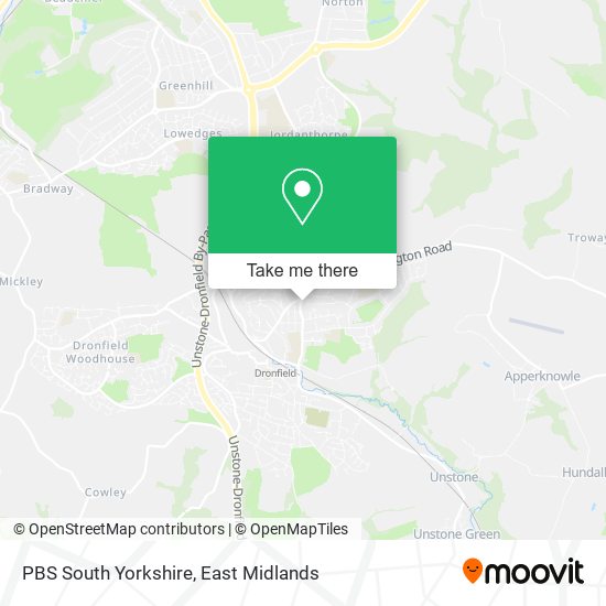 PBS South Yorkshire map
