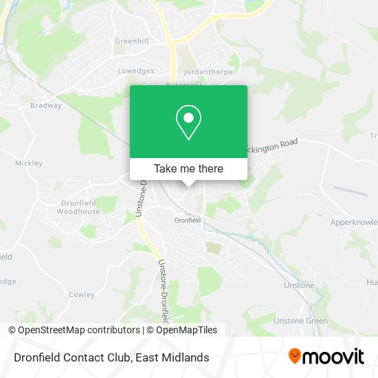 Dronfield Contact Club map