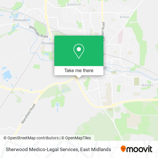 Sherwood Medico-Legal Services map