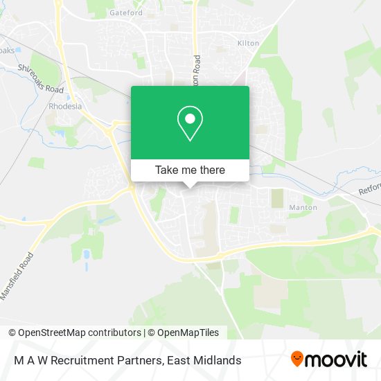 M A W Recruitment Partners map