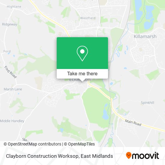 Clayborn Construction Worksop map