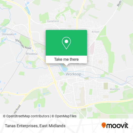 Tanas Enterprises map
