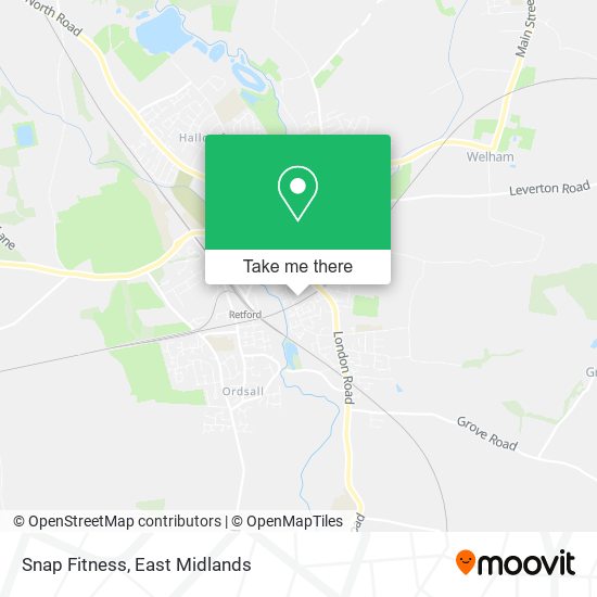 Snap Fitness map