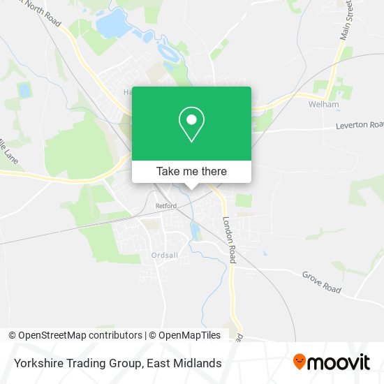 Yorkshire Trading Group map