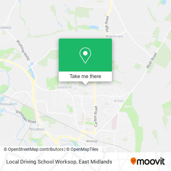 Local Driving School Worksop map