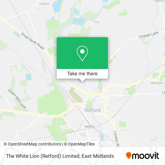 The White Lion (Retford) Limited map
