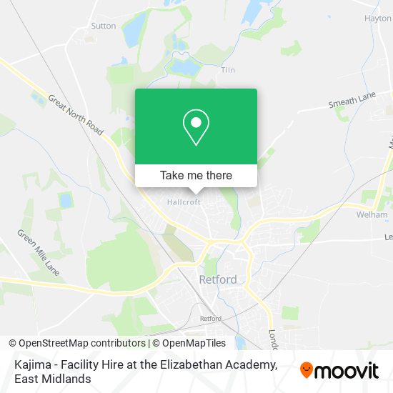 Kajima - Facility Hire at the Elizabethan Academy map