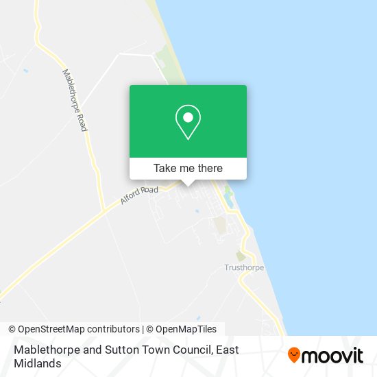 Mablethorpe and Sutton Town Council map