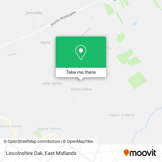 Lincolnshire Oak map