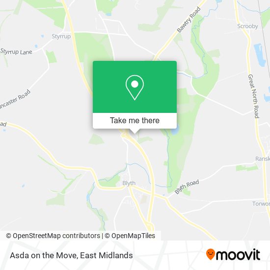Asda on the Move map