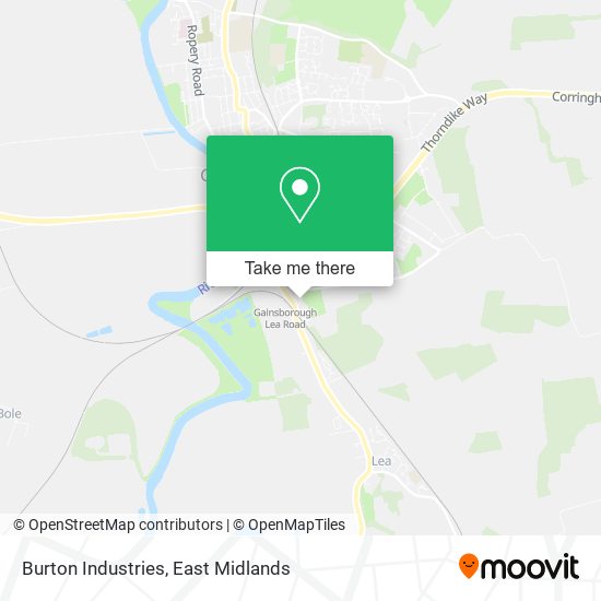 Burton Industries map