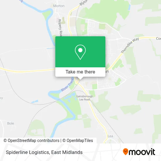 Spiderline Logistics map