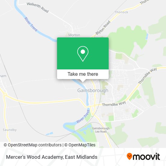 Mercer's Wood Academy map