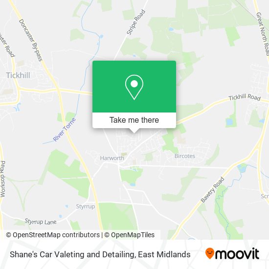 Shane's Car Valeting and Detailing map