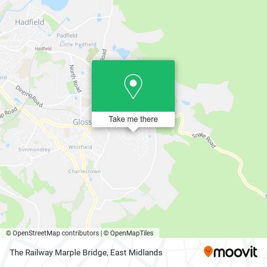 The Railway Marple Bridge map