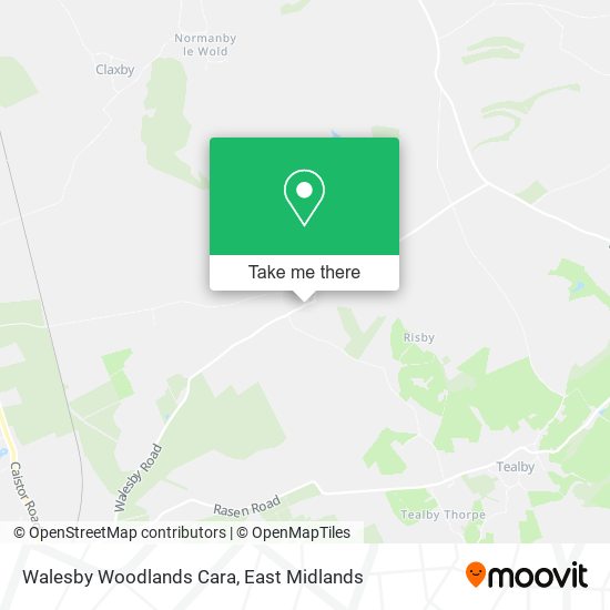 Walesby Woodlands Cara map