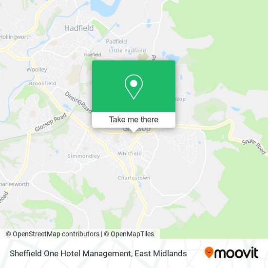 Sheffield One Hotel Management map