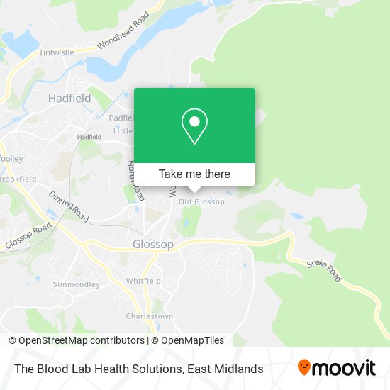 The Blood Lab Health Solutions map