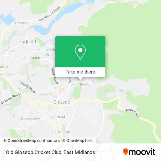 Old Glossop Cricket Club map