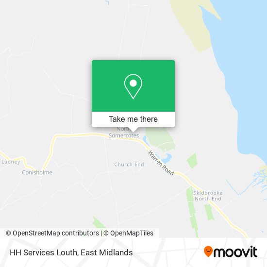 HH Services Louth map