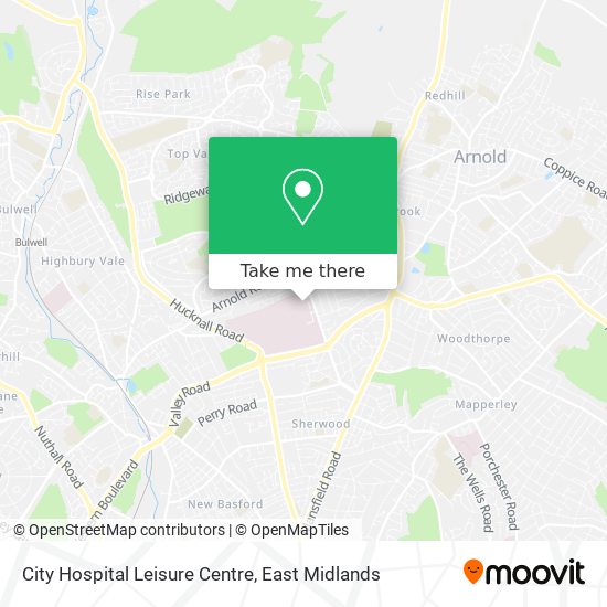 City Hospital Leisure Centre map