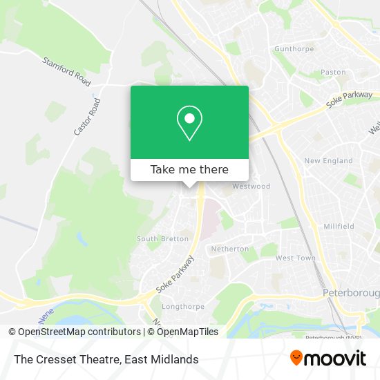The Cresset Theatre map