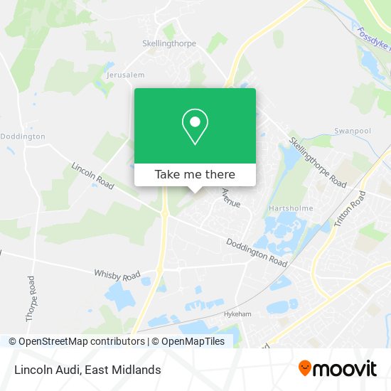 Lincoln Audi map