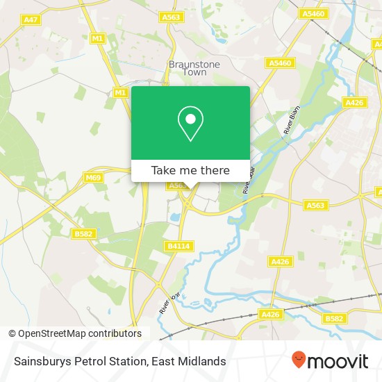 Sainsburys Petrol Station map