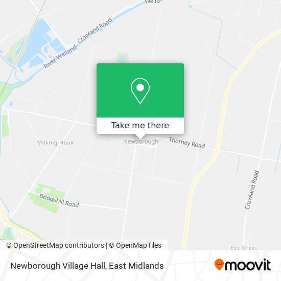 Newborough Village Hall map