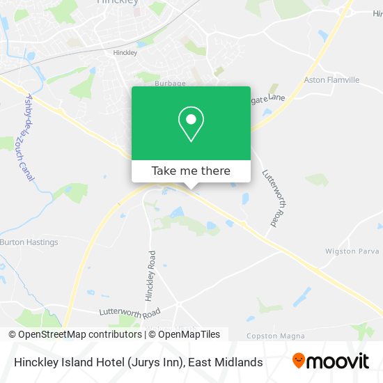 Hinckley Island Hotel (Jurys Inn) map