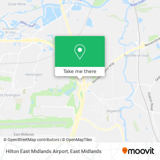 Hilton East Midlands Airport map