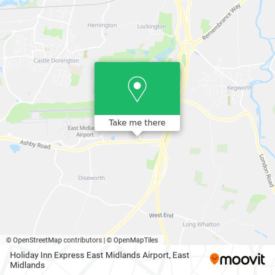 Holiday Inn Express East Midlands Airport map