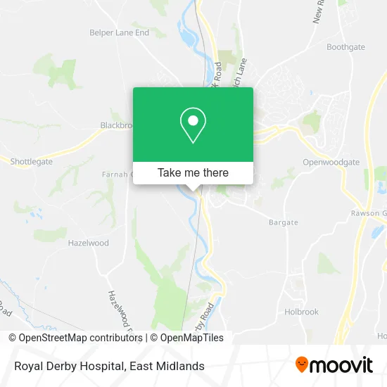Royal Derby Hospital map