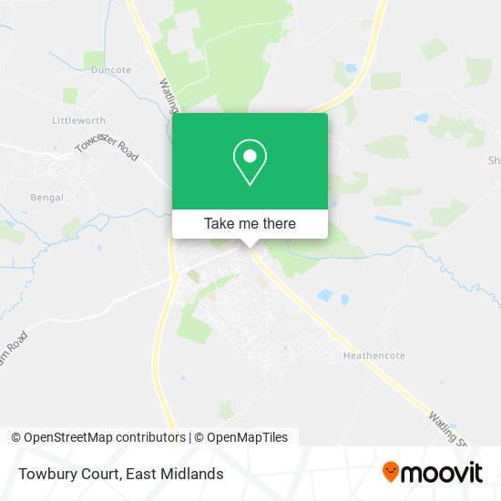 Towbury Court map