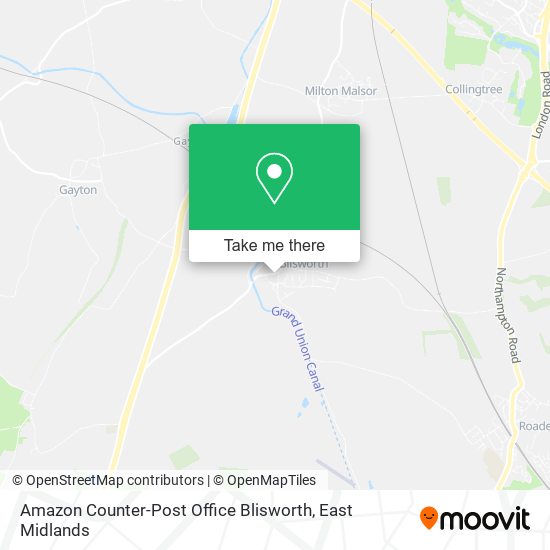 Amazon Counter-Post Office Blisworth map