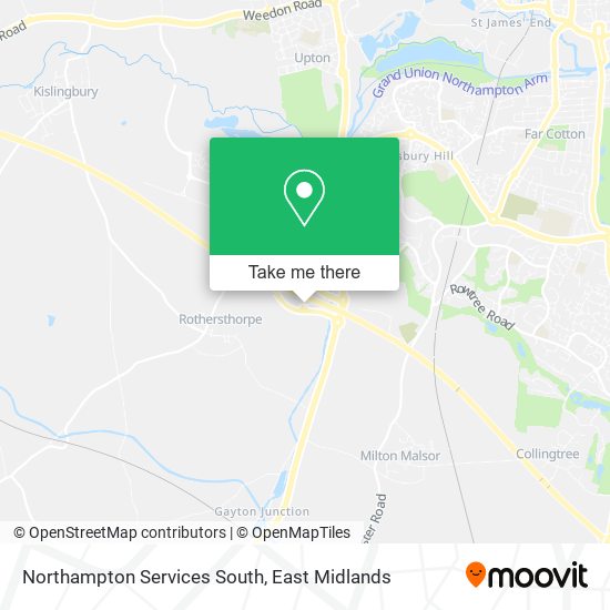 Northampton Services South map