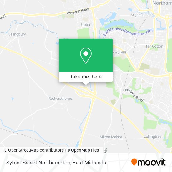 Sytner Select Northampton map