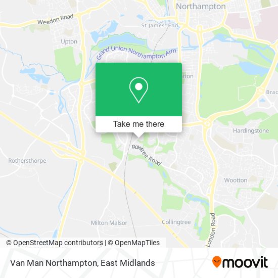 Van Man Northampton map
