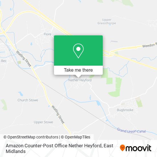 Amazon Counter-Post Office Nether Heyford map