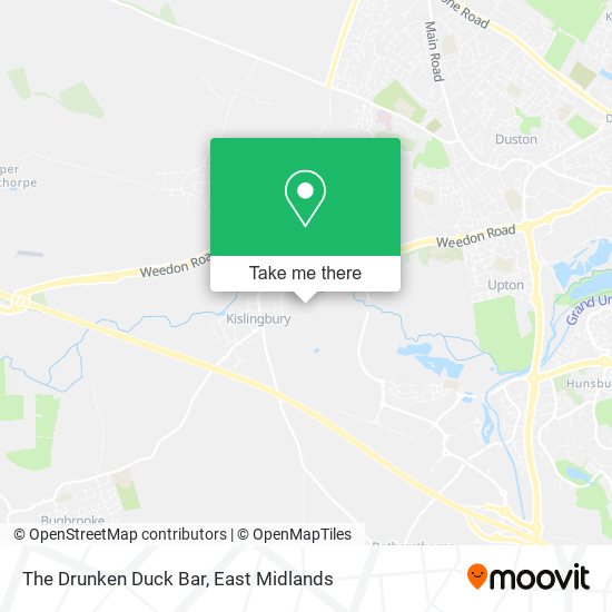 The Drunken Duck Bar map