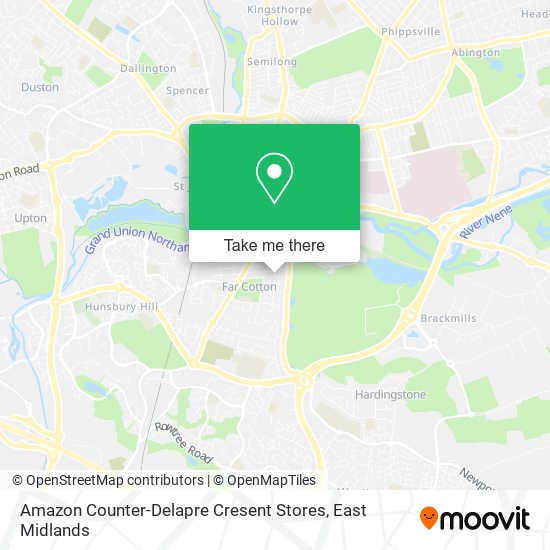 Amazon Counter-Delapre Cresent Stores map