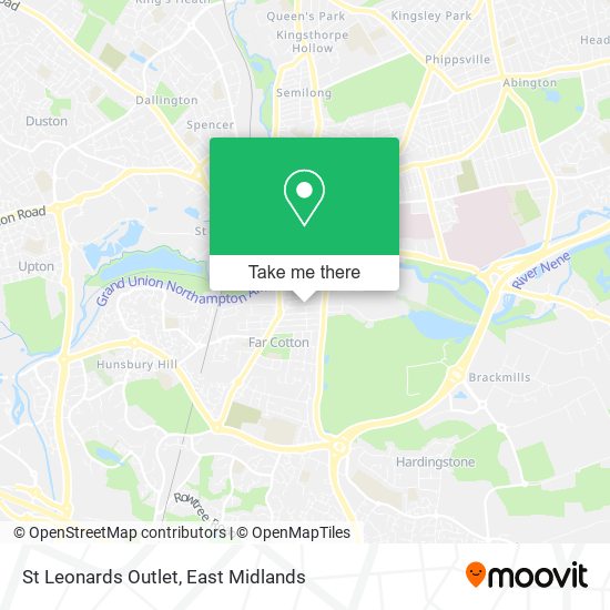 St Leonards Outlet map