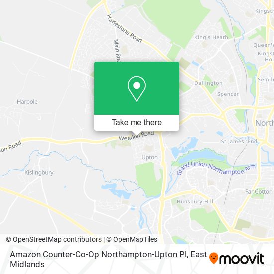 Amazon Counter-Co-Op Northampton-Upton Pl map