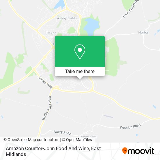 Amazon Counter-John Food And Wine map