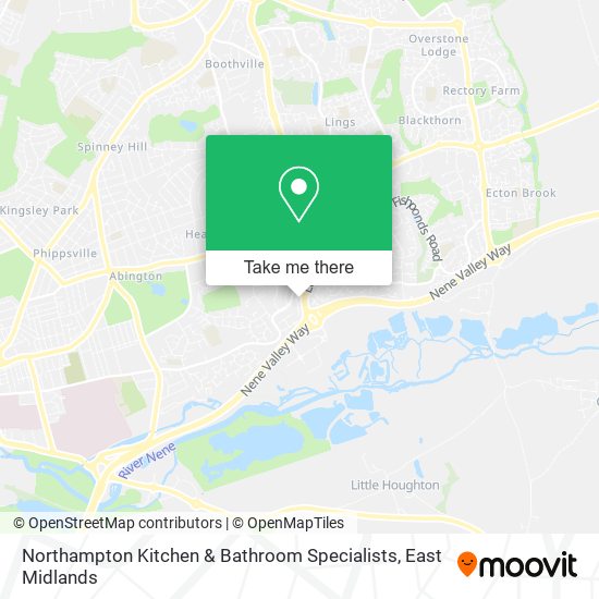 Northampton Kitchen & Bathroom Specialists map